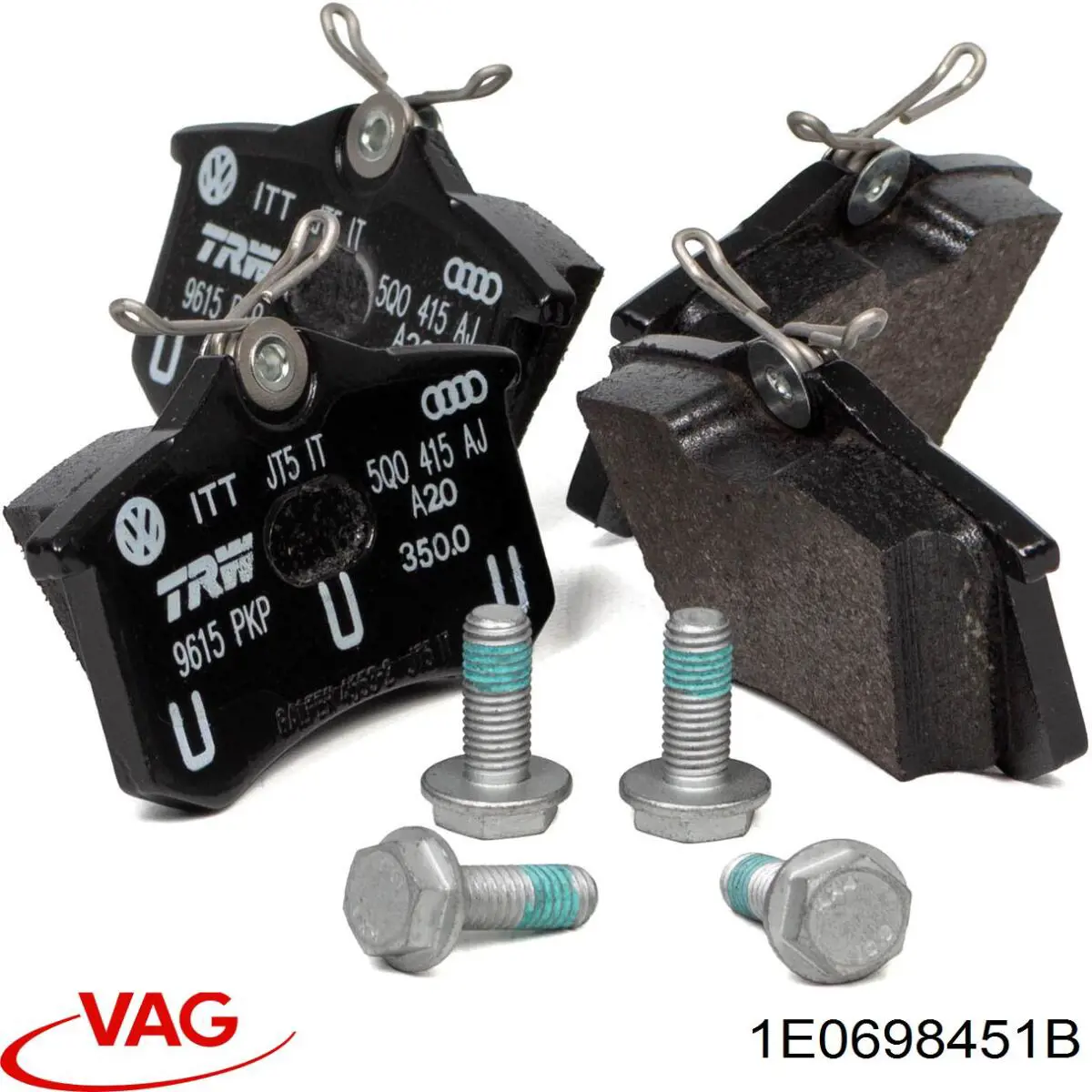 Купить 1E0698451B VAG Колодки тормозные задние, дисковые