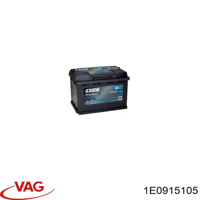 Купить Аккумулятор VAG 61 А/ч (1E0915105)