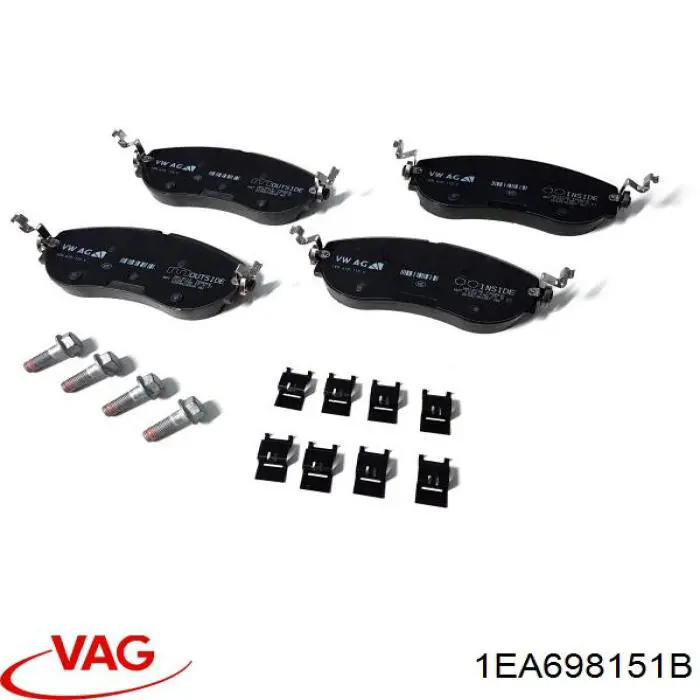 1EA698151B VAG Колодки передние