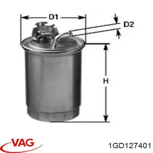 1GD 127 401 VAG топливный фильтр