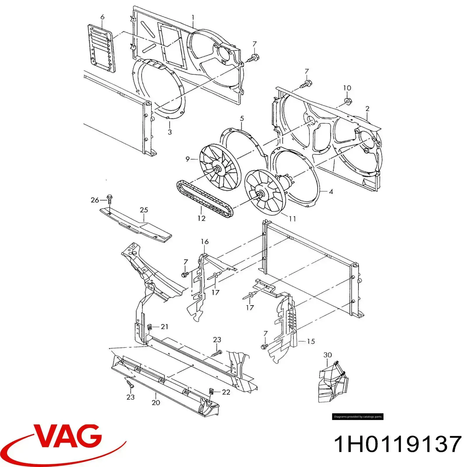 Клиновый ремень VAG 1HO119137 цена, от 3.41 USD