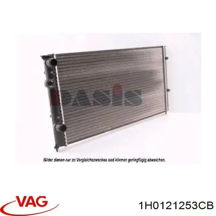 1H0121253CB VAG радиатор