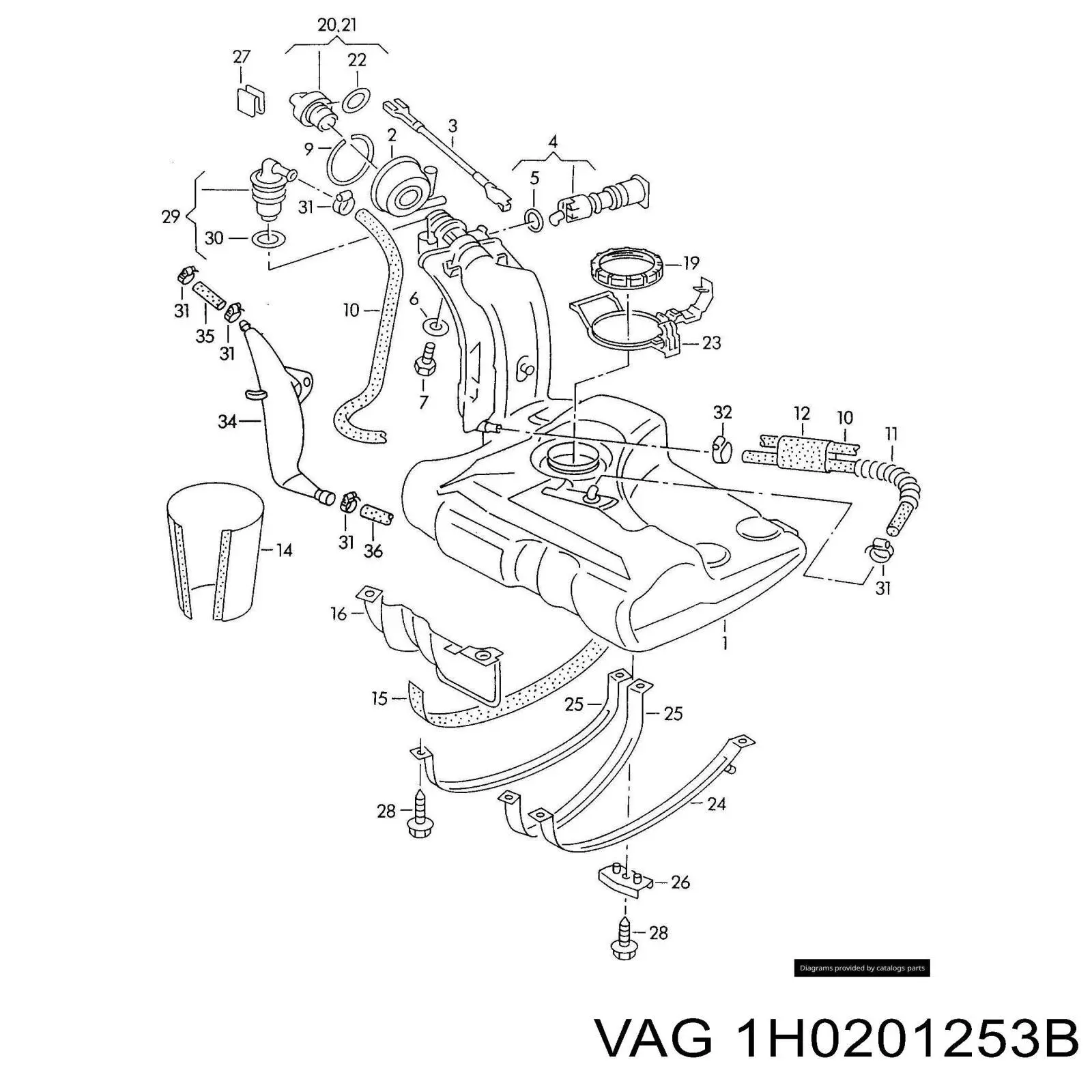  VAG 1H0201253B цена, от  USD