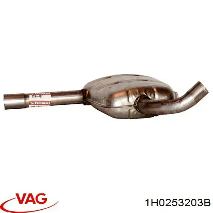 Купить 1H0253203B VAG Выхлоп центральный