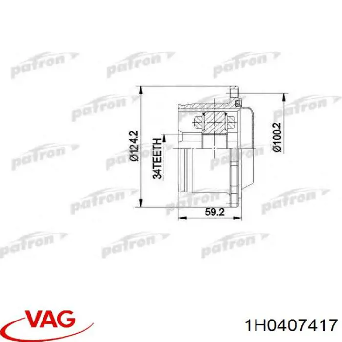 Купить 0022933 GKN-Spidan Шрус внутренний левый