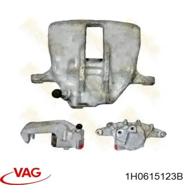 1H0615123B VAG Суппорт тормозной, передний, левый