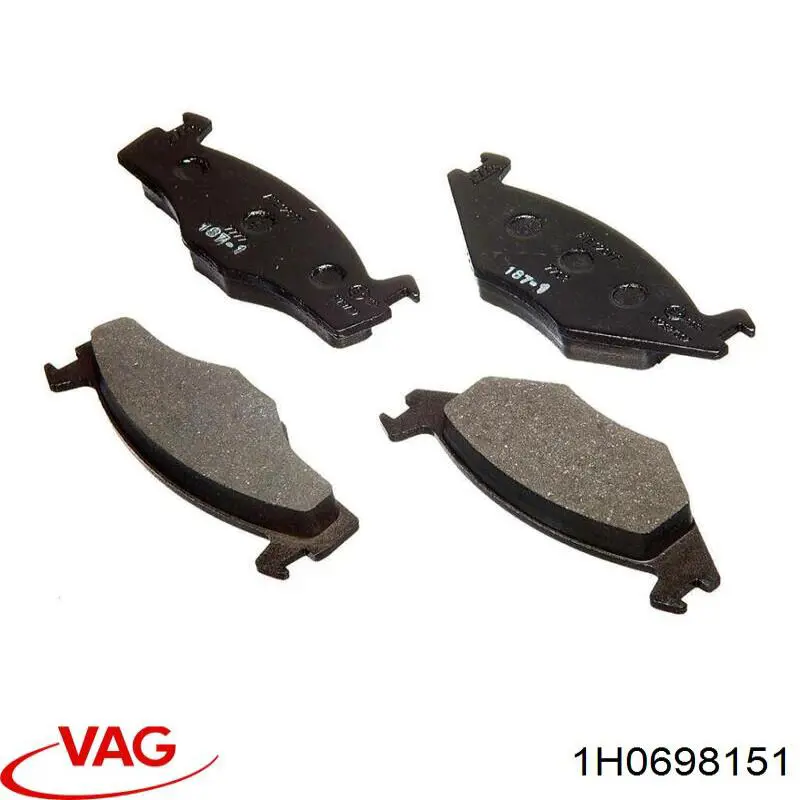 1H0698151 VAG Колодки передние