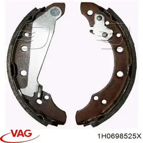 Задние барабанные колодки 1H0698525X VAG