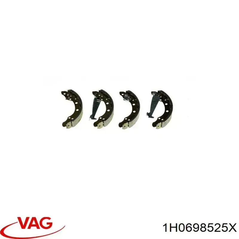 Тормоза рабочие задние ножные и тормозные барабаны VAG 1H0698525X цена, от 16.65 USD