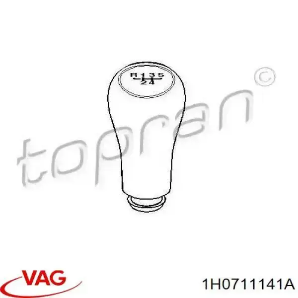 Рукоятка рычага КПП VAG 1H0711141A цена, от 4.47 USD