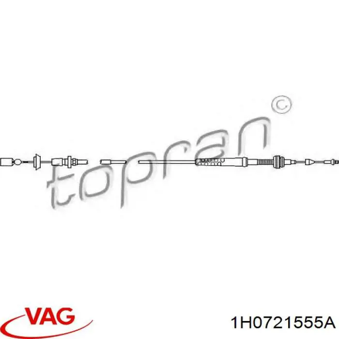 Купить 1H0721555A VAG Трос газа