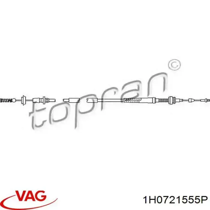 Трос газа 103085 Hans Pries (Topran)