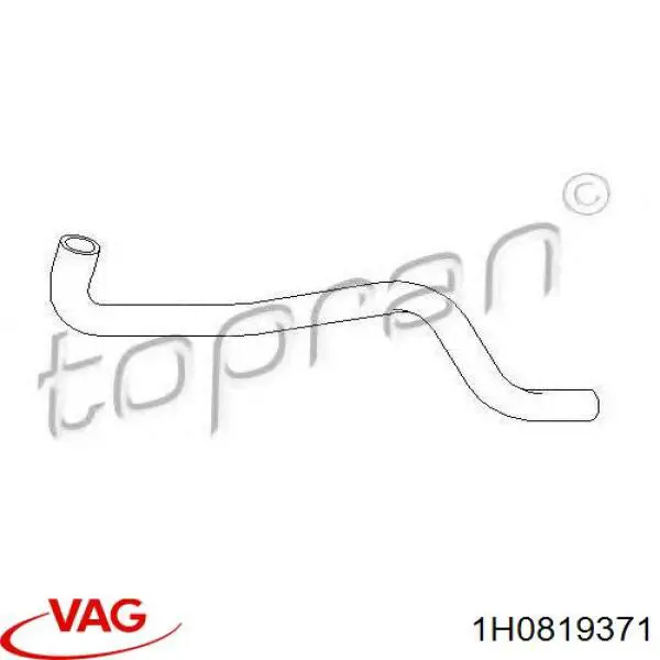 Патрубок отопителя VAG 1H0819371 цена, от 6.05 USD