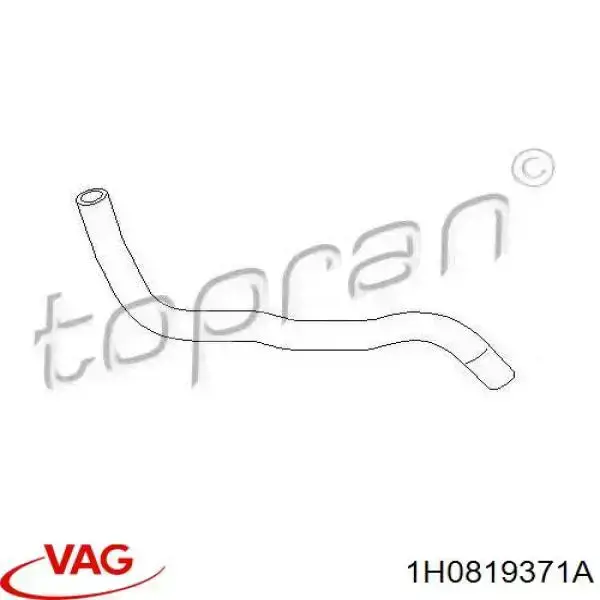 Патрубок отопителя VAG 1H0819371A цена, от 9.01 USD