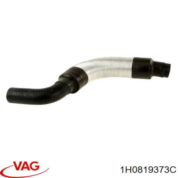 1H0819373C VAG шланг радиатора отопителя (печки, обратка)