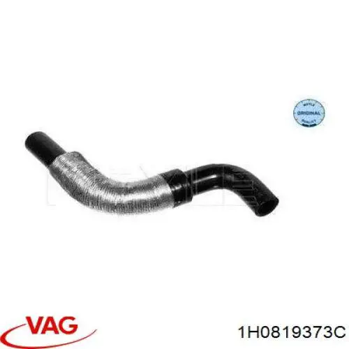 Купить 1H0819373C VAG Шланг отопителя обратка