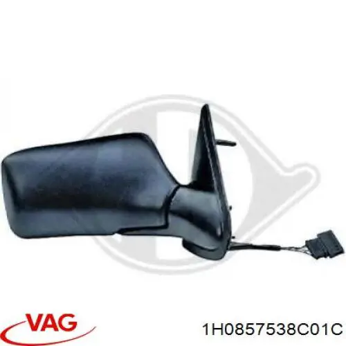 Накладка (крышка) зеркала заднего вида правая 1H0857538C VAG