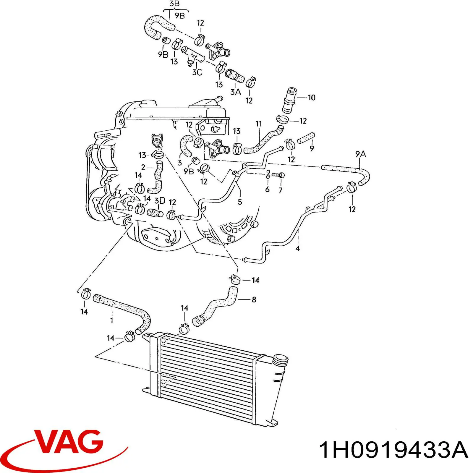 Купить 1H0919433A VAG 