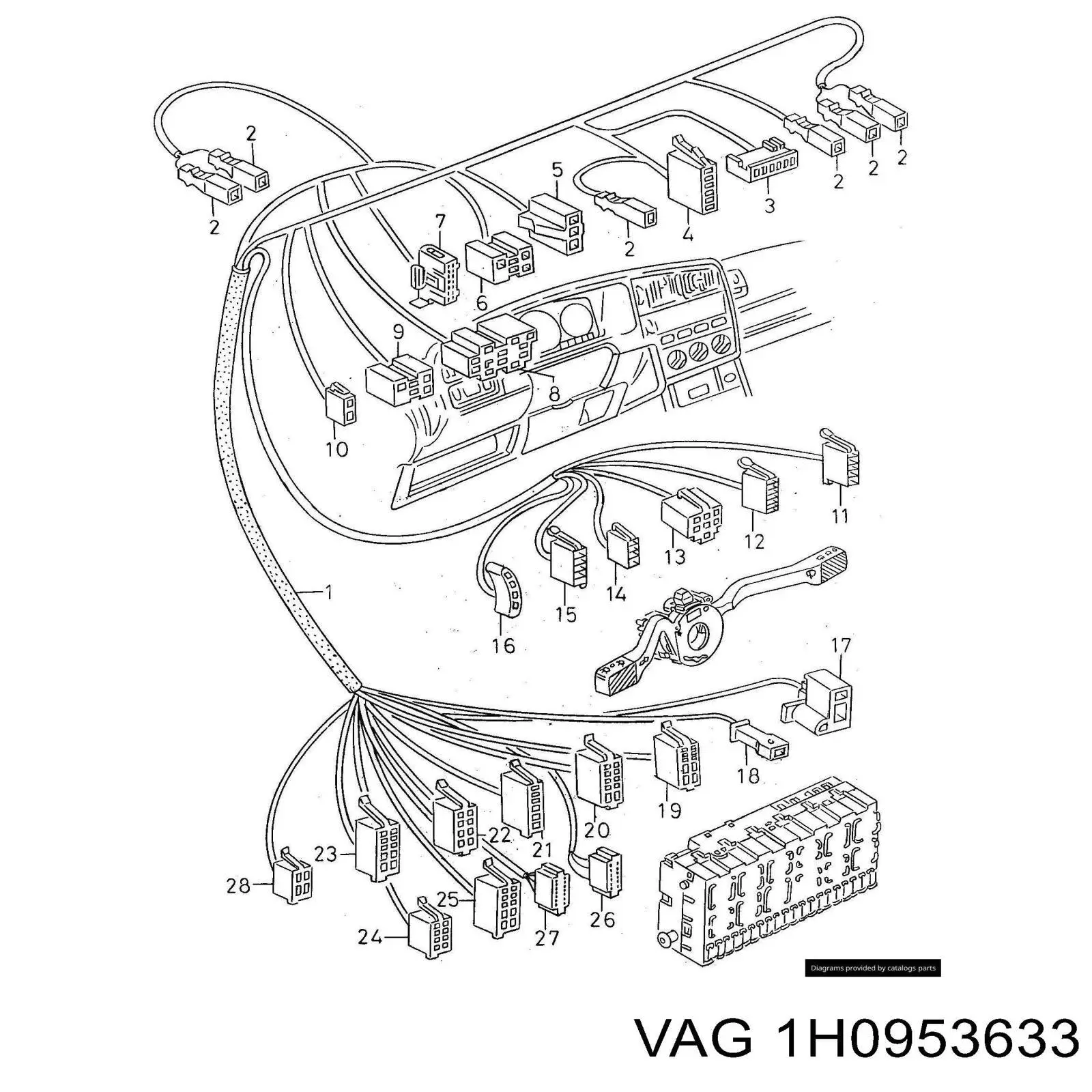  VAG 1H0953633 цена, от 4.75 USD