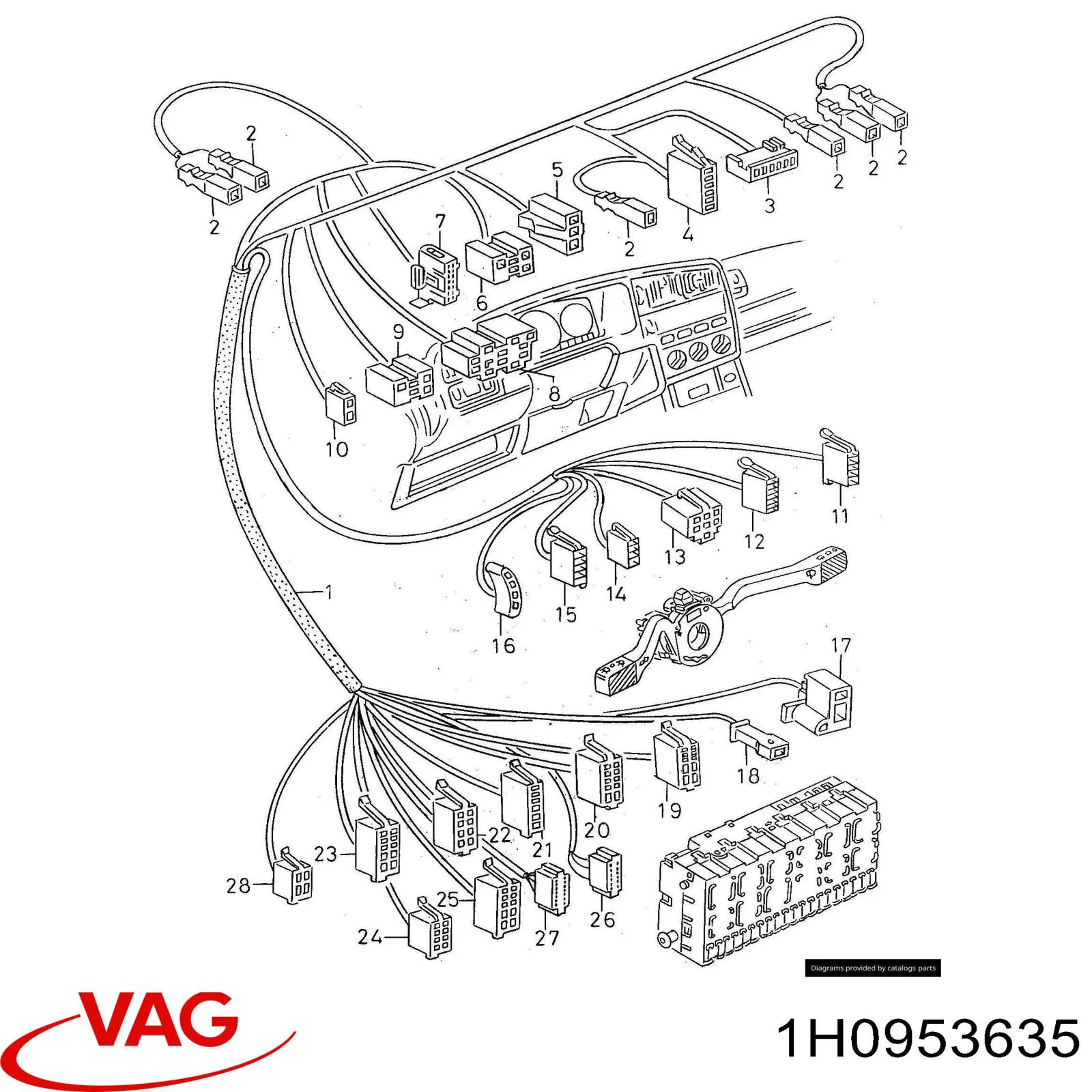  VAG 1H0953635 цена, от 3.16 USD