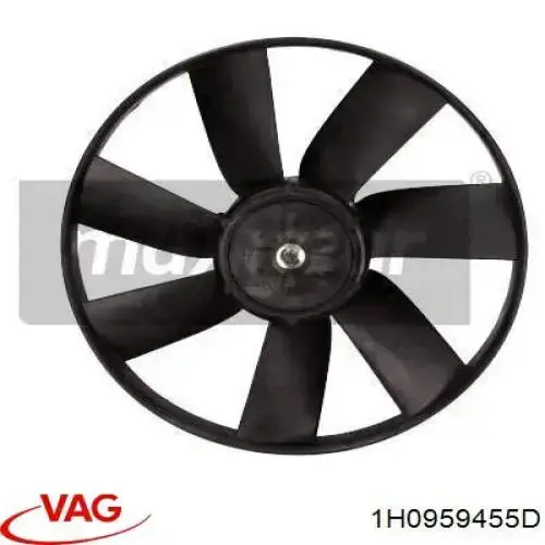 Вентилятор (крыльчатка) радиатора охлаждения VAG 1H0959455D