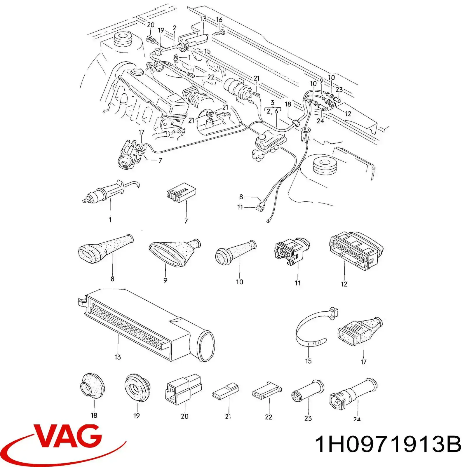  VAG 1H0971913B цена, от 72.14 USD