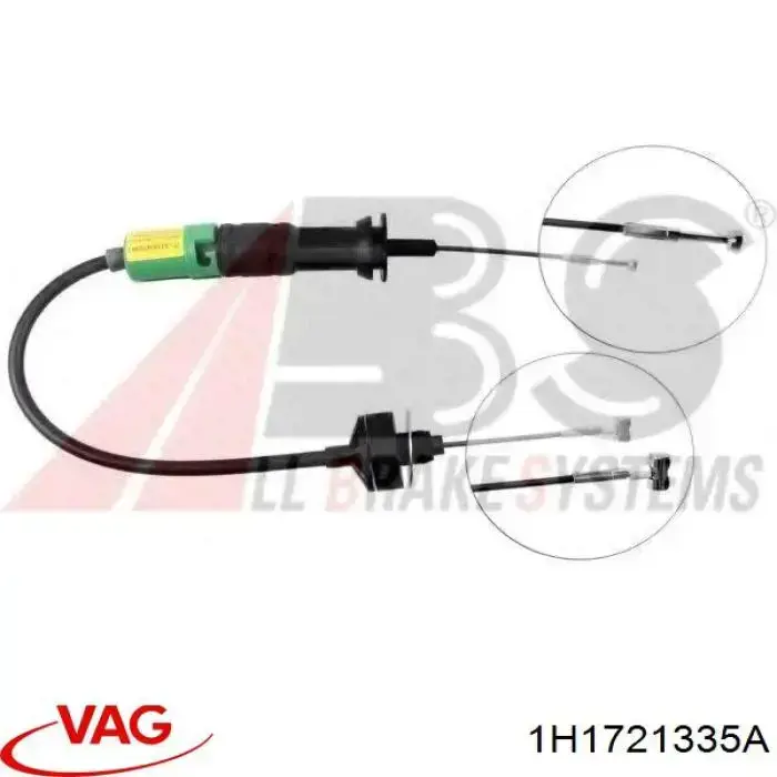 Трос сцепления VAG 1H1721335A цена, от 15.56 USD