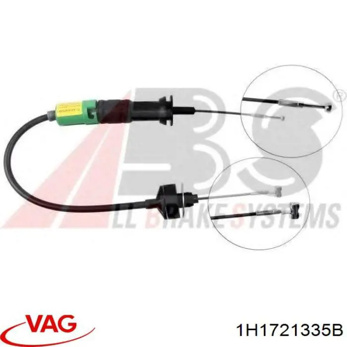 Трос сцепления VAG 1H1721335B цена, от 22.89 USD