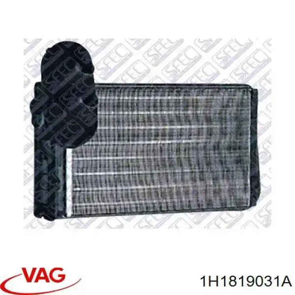 Радиатор печки (отопителя) VAG 1H1819031A цена, от 12.70 USD