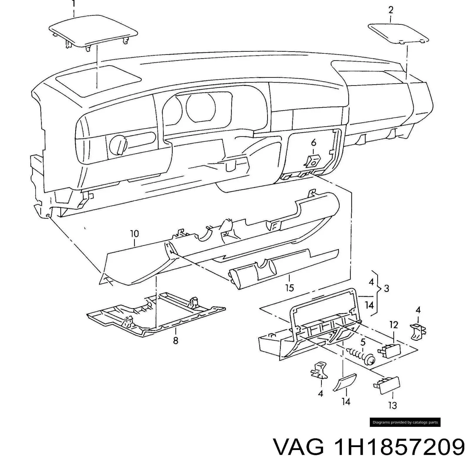 Купить 1H1857209 VAG 