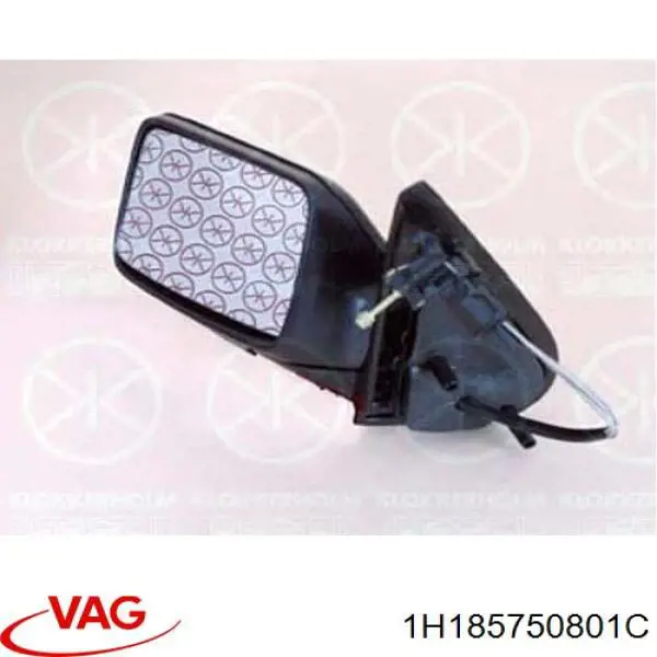 1H185750801C VAG Корпус зеркала заднего вида правого