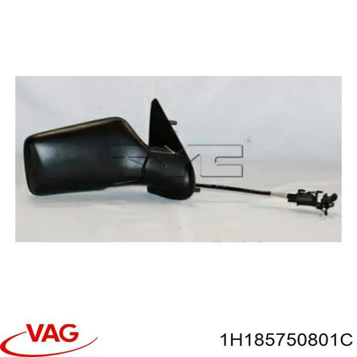 Корпус зеркала заднего вида, правый VAG 1H185750801C