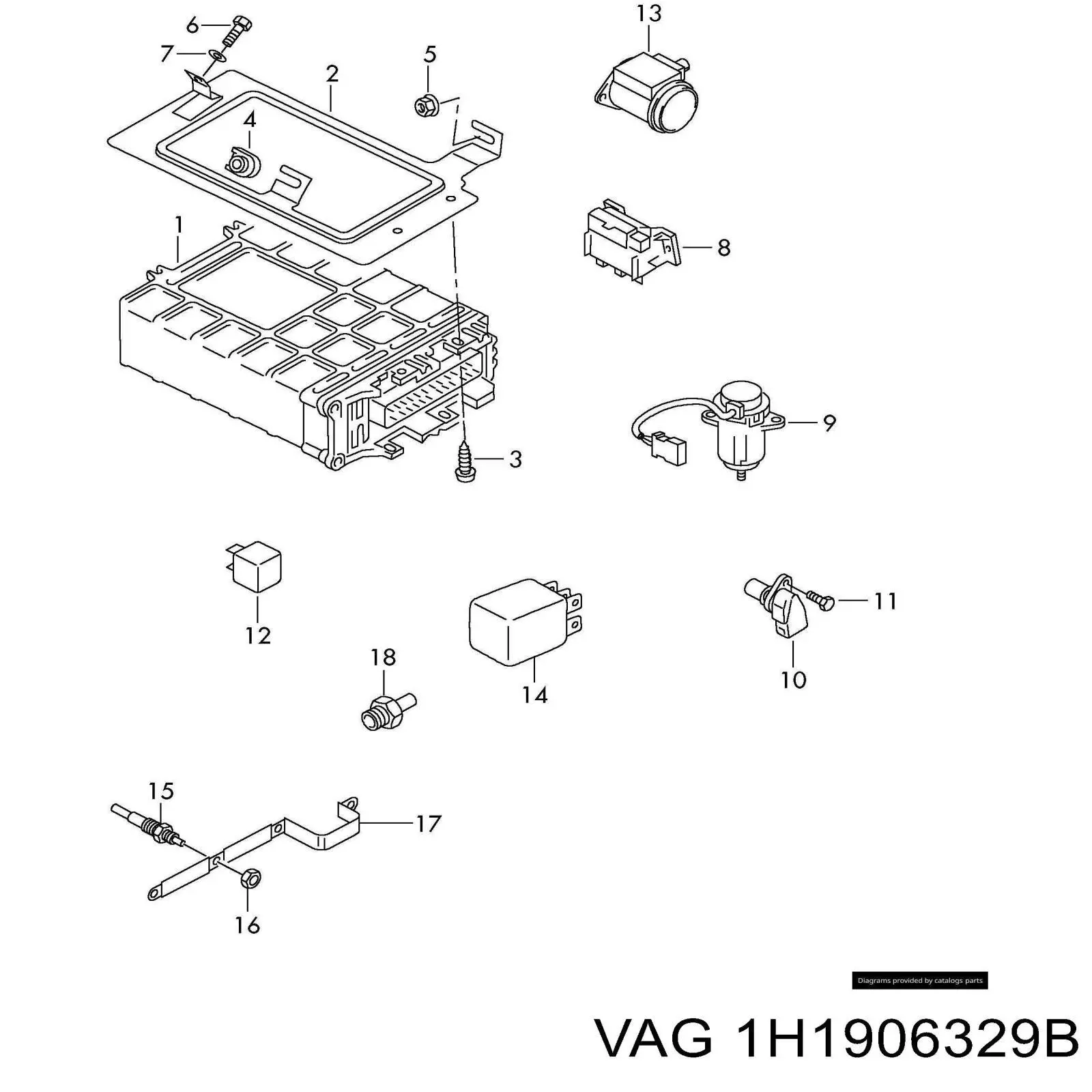 Купить 1H1906329B VAG 