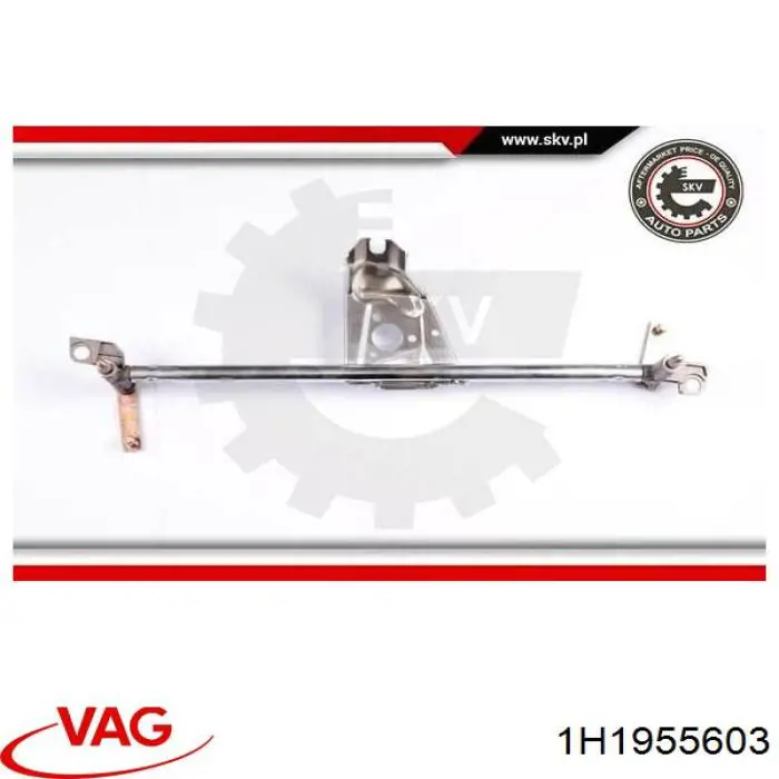 Трапеция дворников 1H1955603 VAG