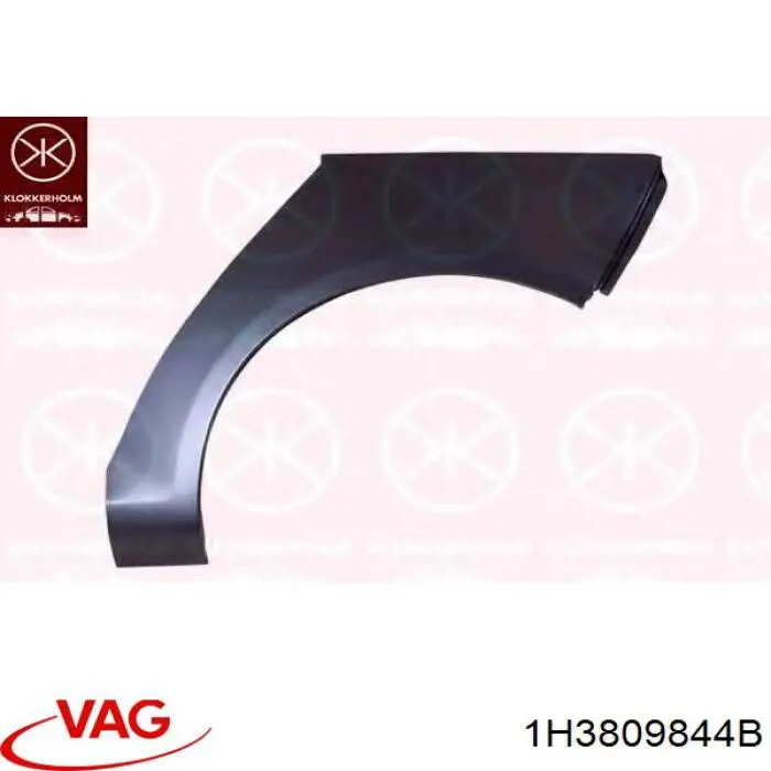 Боковая часть задняя правая VAG 1H3809844B цена, от 793.70 USD