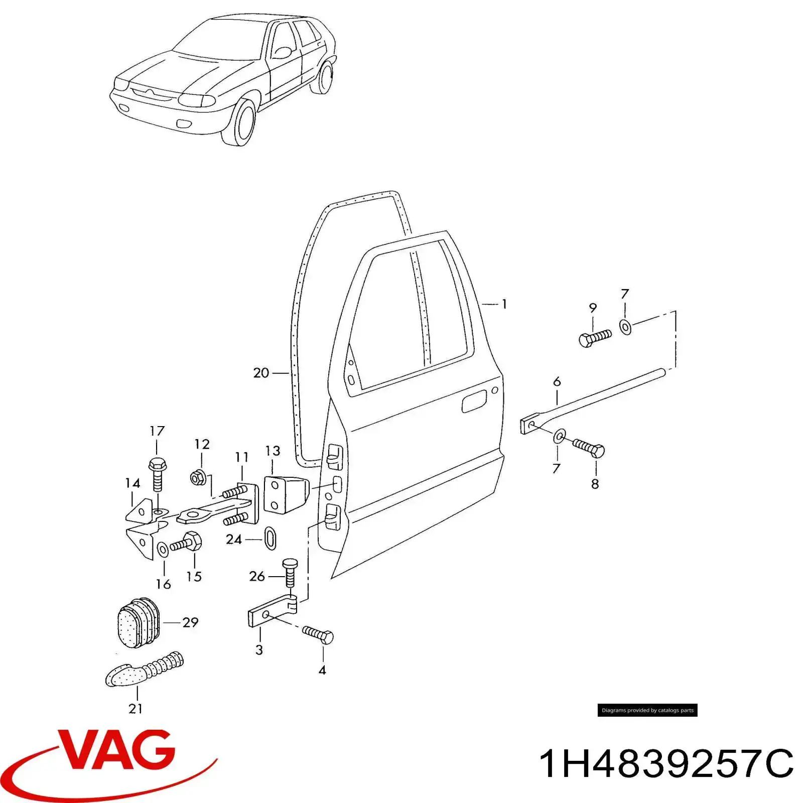  1H4839257C VAG