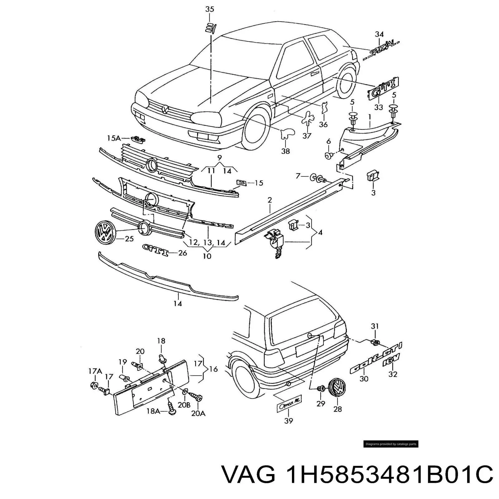  VAG 1H5853481B цена, от 22.65 USD