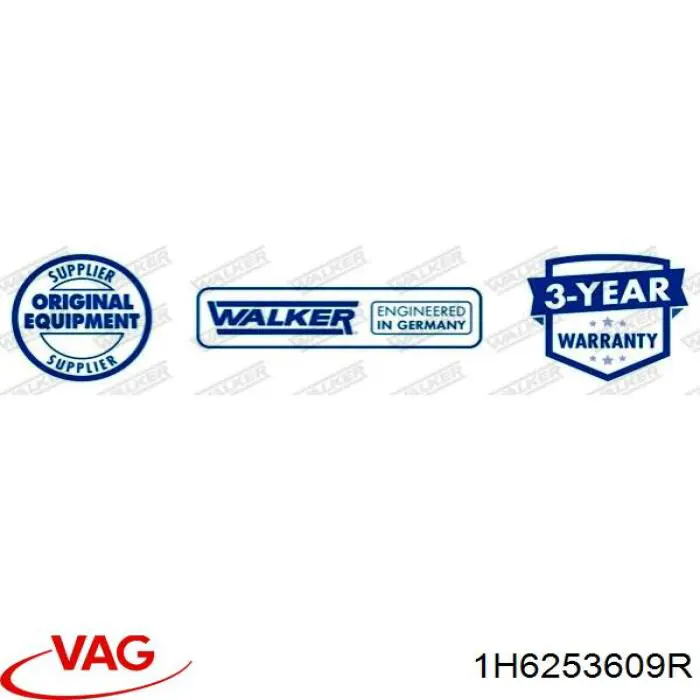 Выхлоп задний VAG 1H6253609R цена, от 56.63 USD