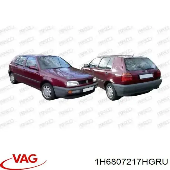 Купить 1H6807217HGRU VAG Буфер (бампер) передний