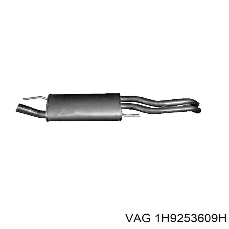 Купить 1H9253609H VAG Глушитель задний