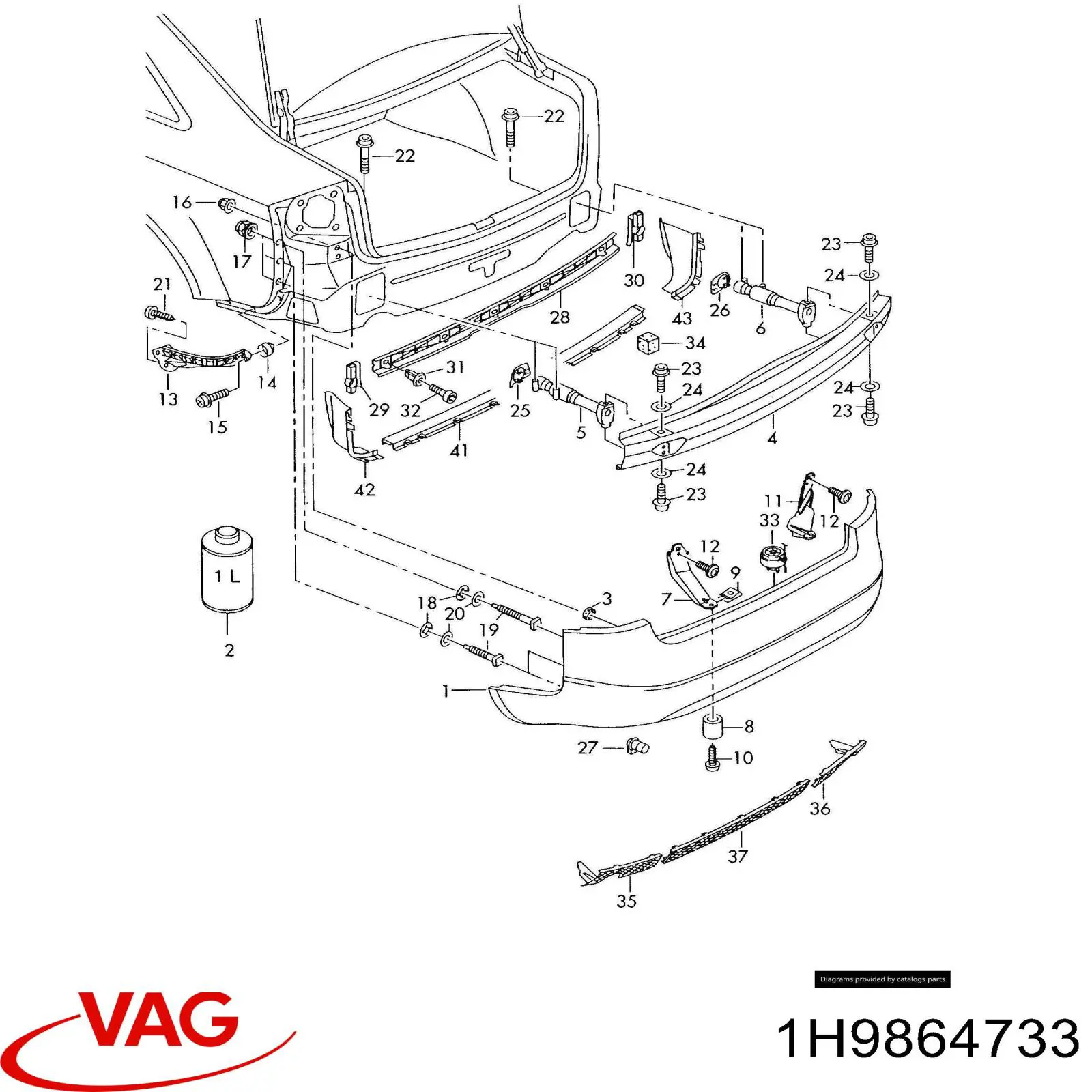 Купить 1H9864733 VAG 