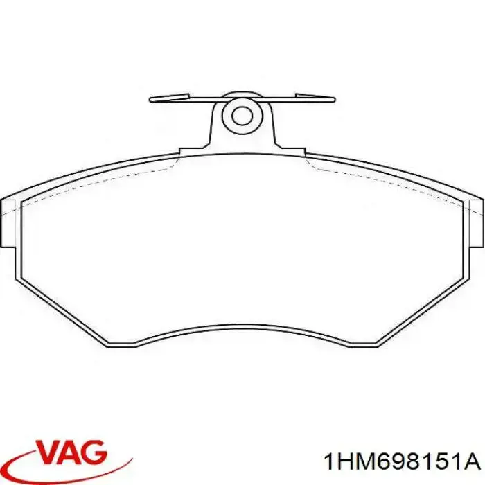 Купить 1HM698151A VAG Колодки тормозные