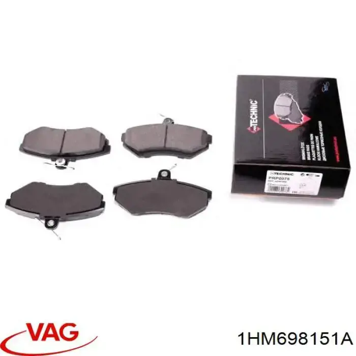 Купить 1HM698151A VAG Колодки тормозные