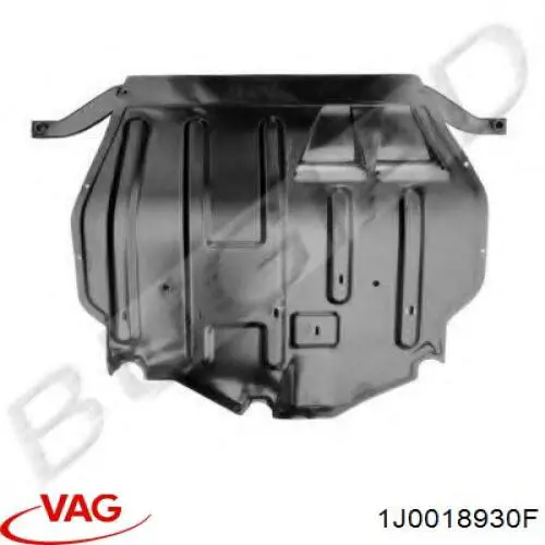 1J0018930F VAG proteção de motor, de panela (da seção de motor)