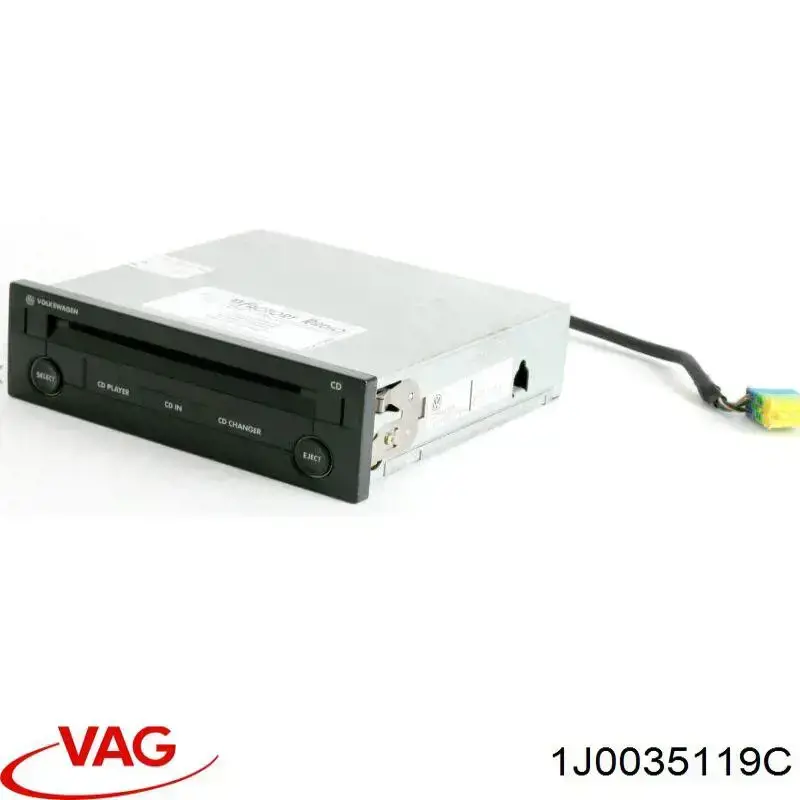 1J0035119C VAG aparelhagem de som (rádio am/fm, universal)