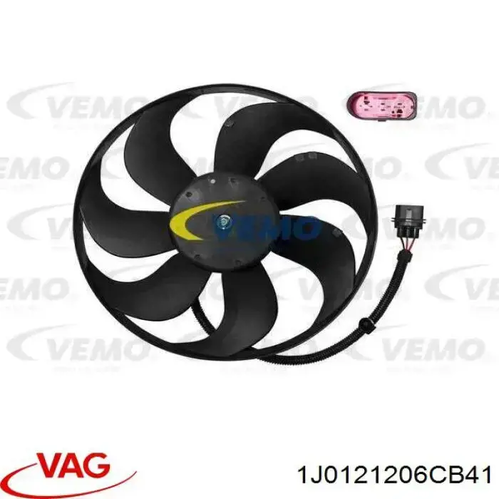 1J0121206CB41 VAG кронштейн мотора вентилятора охлаждения на диффузоре