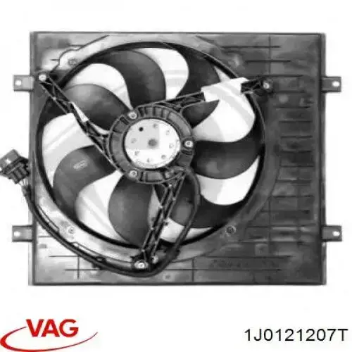 Диффузор радиатора охлаждения VAG 1J0121207TB41 цена, от 14.84 USD