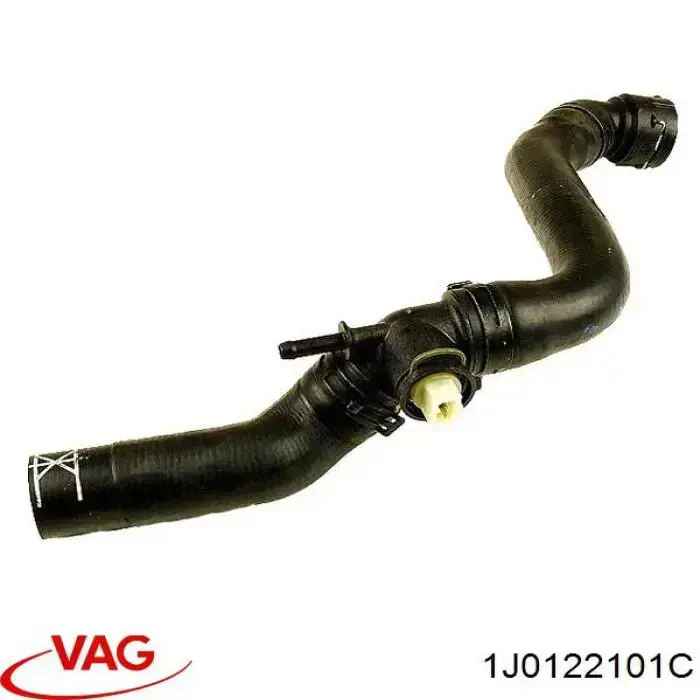 1J0122101C VAG шланг (патрубок радиатора охлаждения верхний)