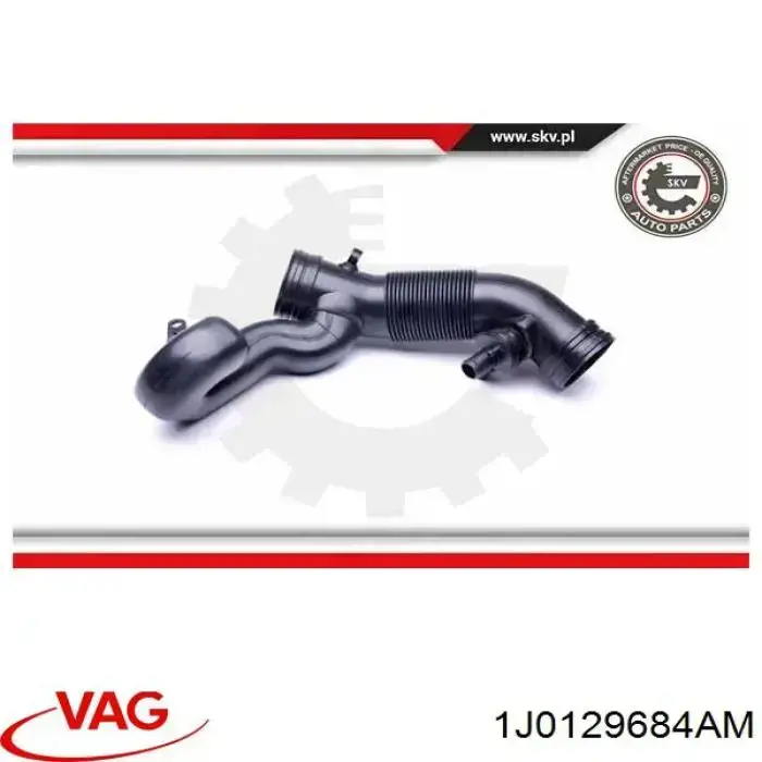 Гофра расходомера воздуха VAG 1J0129684AM цена, от 19.13 USD