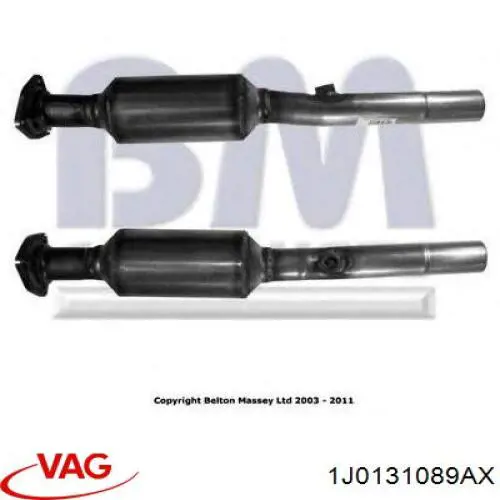 1J0131089AX VAG Конвертор-катализатор